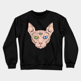 Third Eye Sphynx Cat Crewneck Sweatshirt